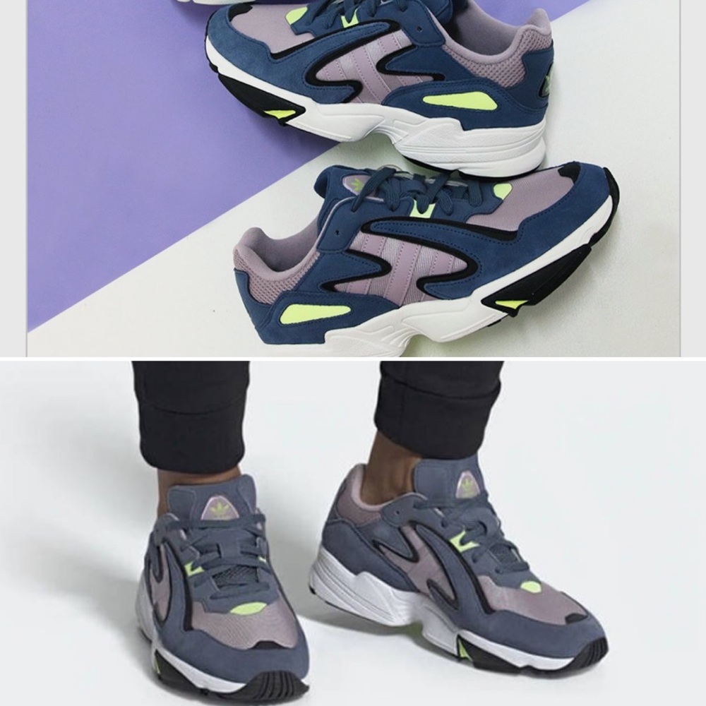 Adidas Yung-96 Chasm Tech Ink mens sz 8 women sz 10 sneakers